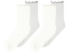 Name It elderberry/cloud dancer socks (4-pack)